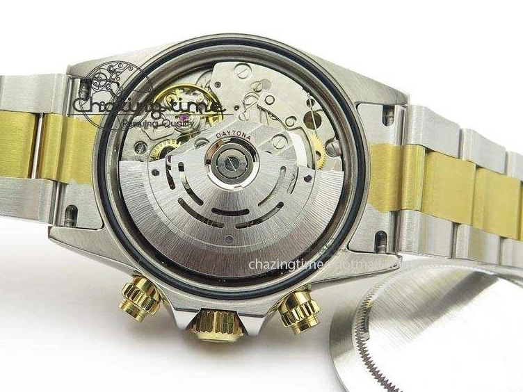 YG Bracelet Dial On Edition JF Daytona A7750 YG Best SS SS 116523 White 0106